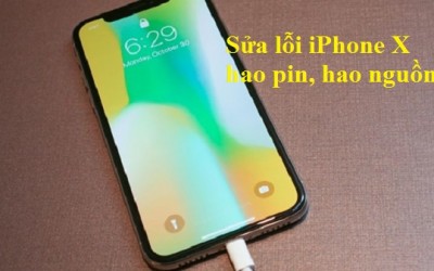 Sửa lỗi iPhone X hao pin, hao nguồn