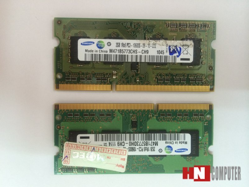 Ram laptop cũ 1GB-DDR3-Bus 8500