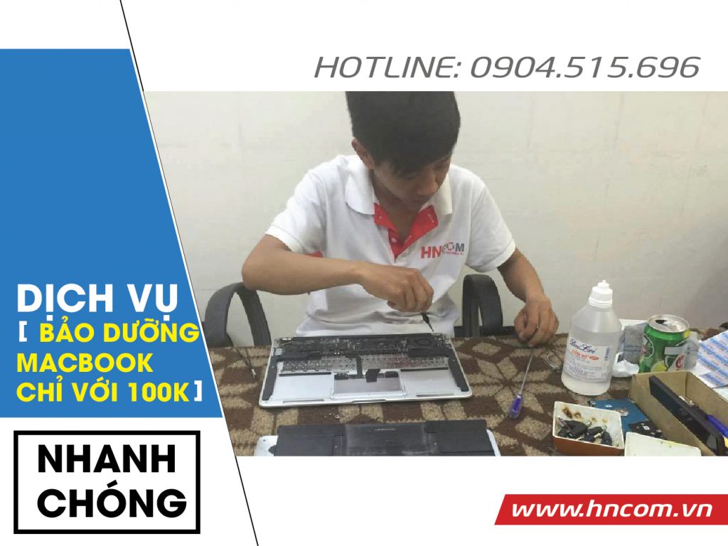 Cam kết dịch vụ vệ sinh laptop tại HNComputer