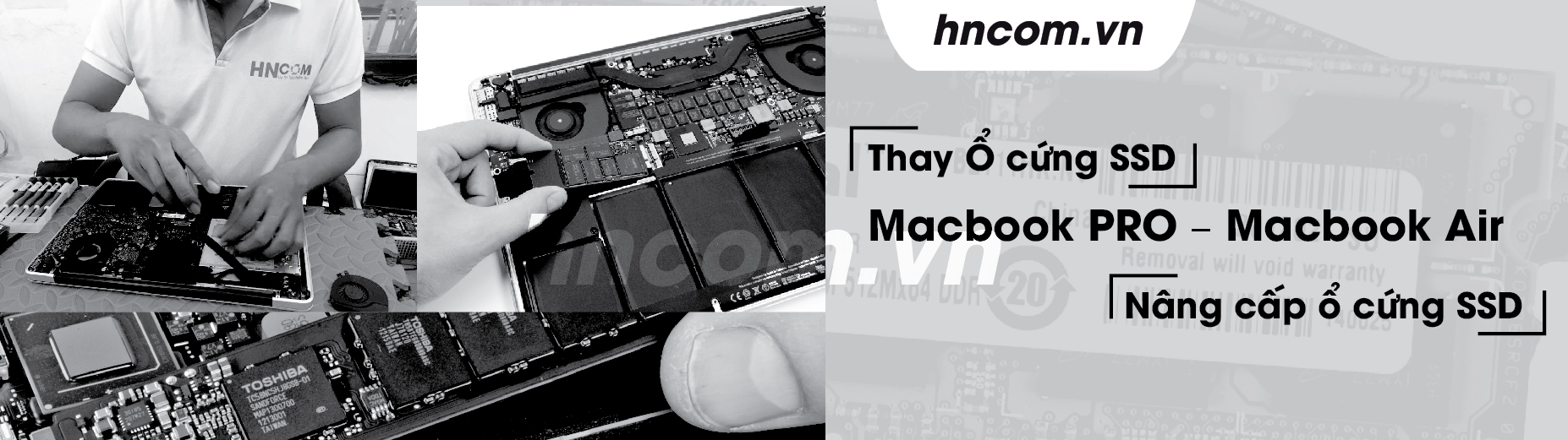 Thay Ổ cứng SSD – Nâng cấp ổ cứng SSD cho Macbook PRO & Macbook Air