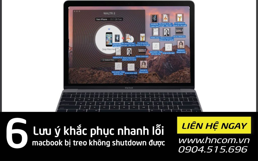 macbook bị treo không shutdown